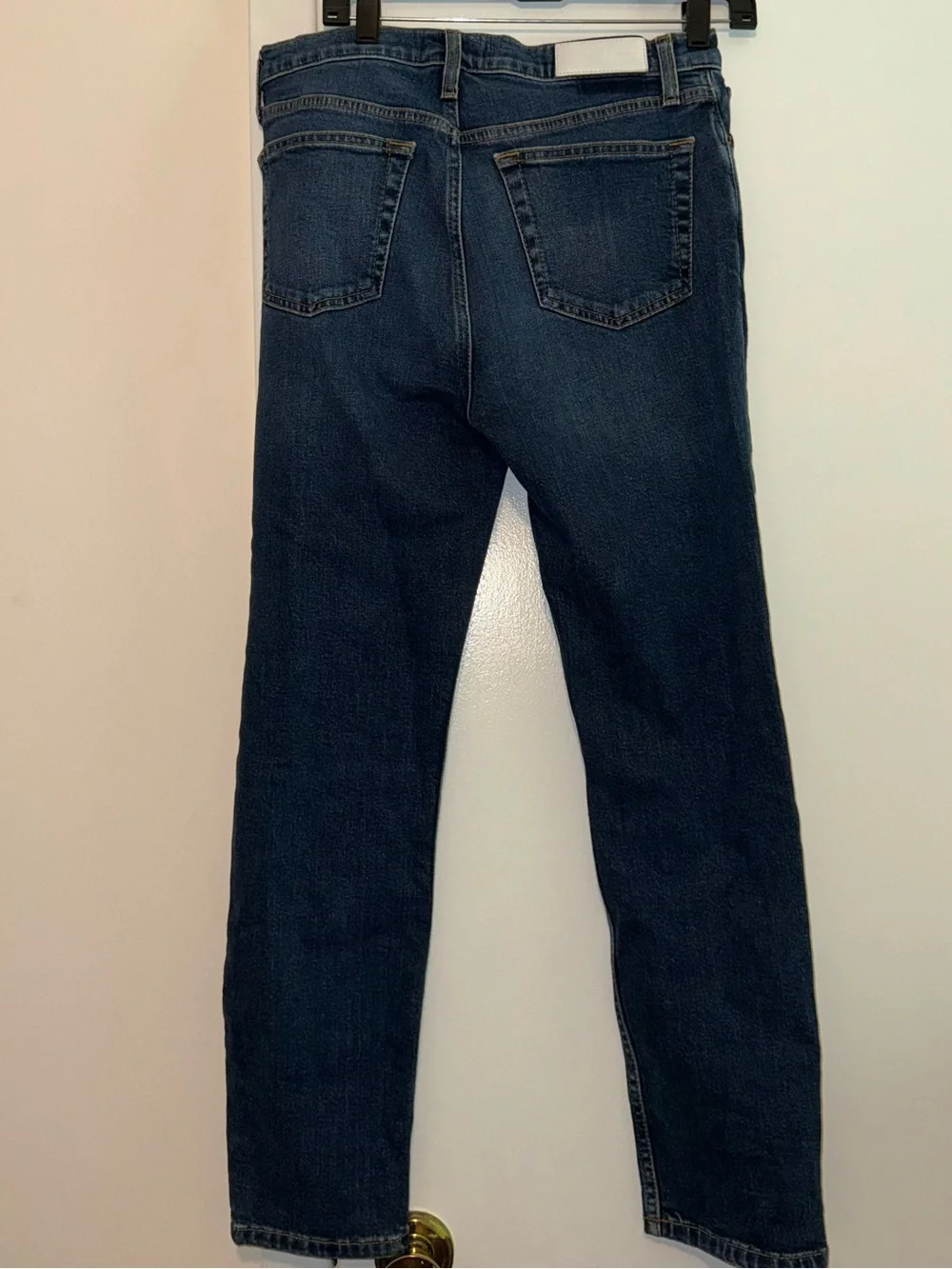 High-Rise Ankle Crop Jeans - Blue - Picture 5 of 7